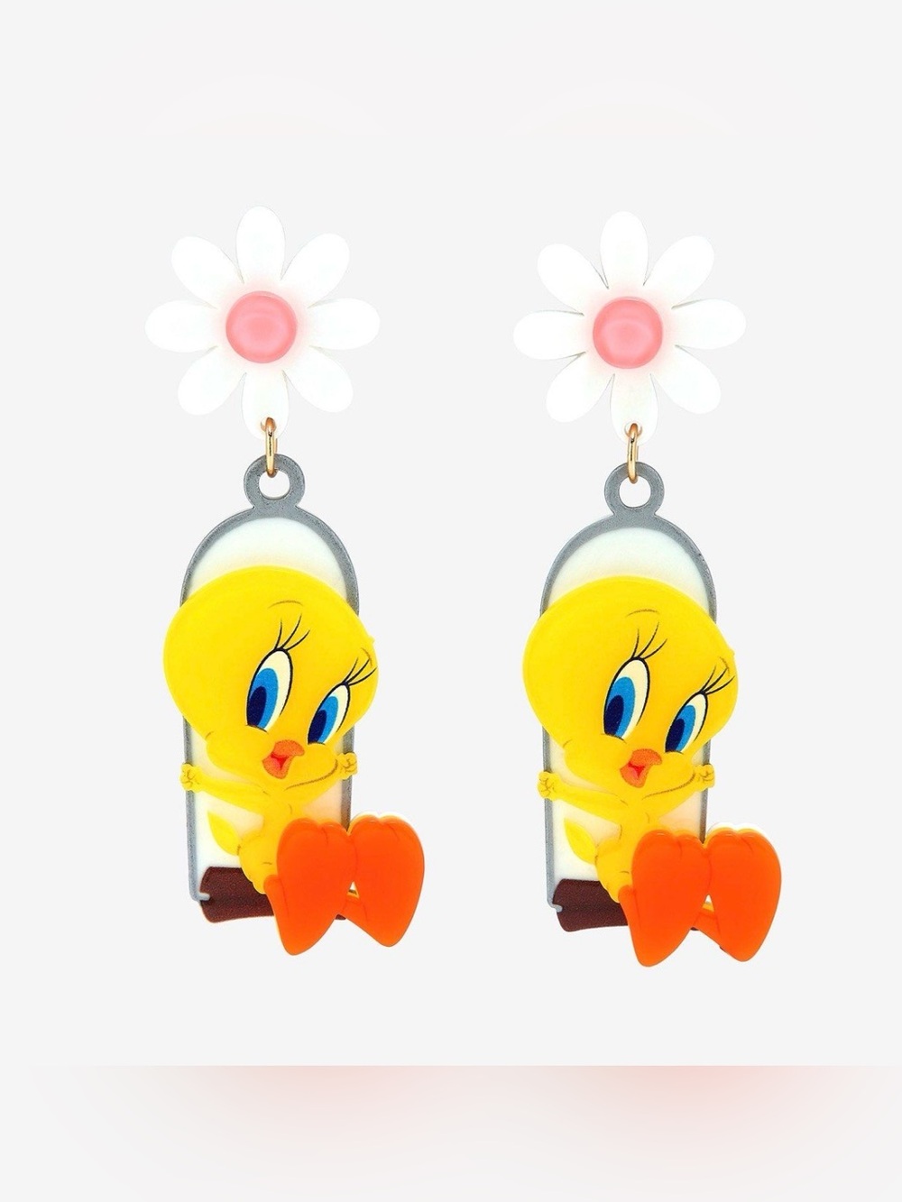 NWT Irregular choice Looney Tunes tweety bird swing dangle earrings